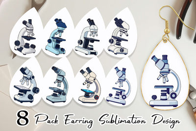 Earring Lab Microscope Sublimation artnoy 