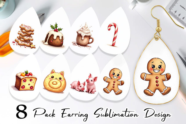 Earring Lumpy Nordic Treats Sublimation artnoy 