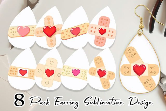Earring Medical Bandage Sublimation artnoy 