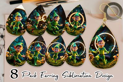 Earring Mischievous Elf Sublimation artnoy 