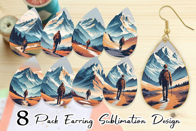 Earring Mountain Sublimation artnoy 