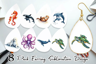 Earring Ocean Wonders Sublimation artnoy 