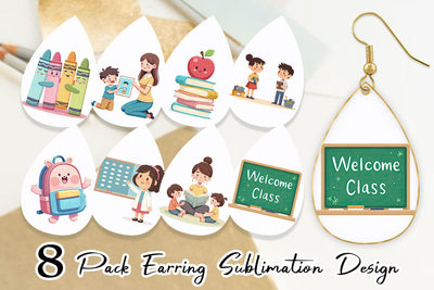 Earring Pastel Felt Class Sublimation artnoy 
