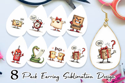 Earring Questionable Bargains Sublimation artnoy 