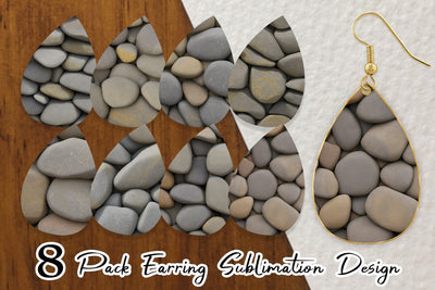 Earring Rocks Background Sublimation artnoy 