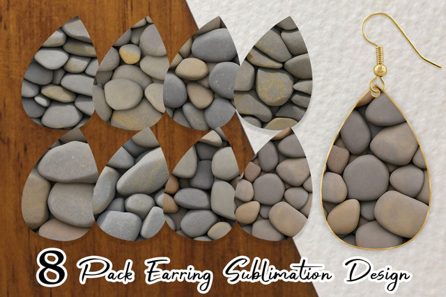 Earring Rocks Background Sublimation artnoy 