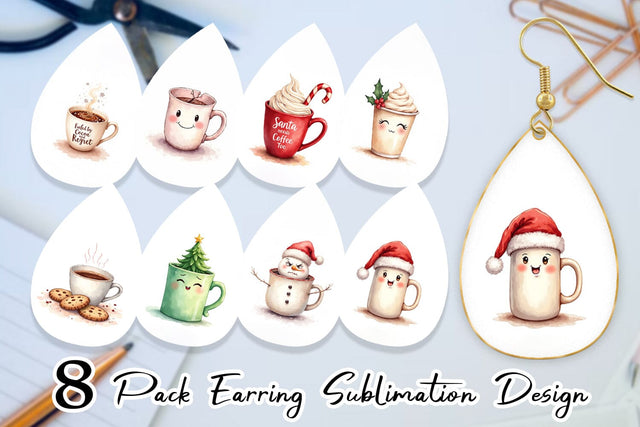 Earring Sarcastic Coffee Sublimation artnoy 