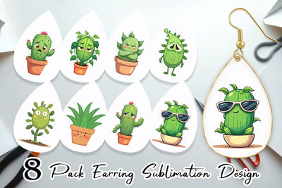Earring Sarcastic Houseplants Sublimation artnoy 