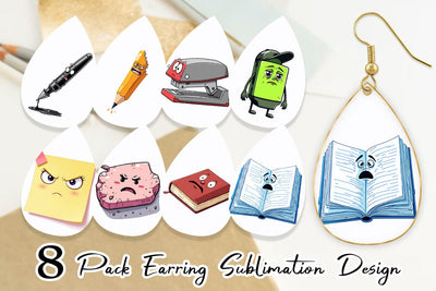 Earring Sarcastic Study Buddies Sublimation artnoy 