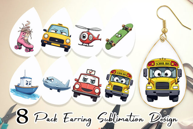 Earring Sarcastic Transport Squad Sublimation artnoy 