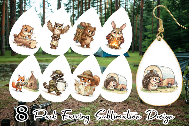 Earring Serious Survivalist Animal SVG artnoy 