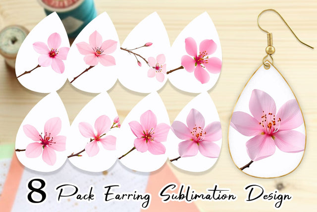 Earring Spring Blossom Sublimation artnoy 