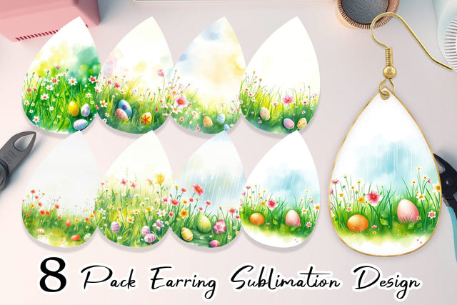 Earring Spring Meadow Sublimation artnoy 