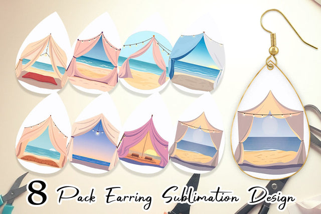 Earring Tent Sublimation artnoy 