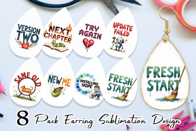 Earring The Glitchy Resurrection Sublimation artnoy 