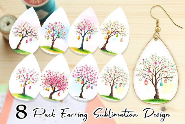 Earring Tree with Eggs Sublimation artnoy 