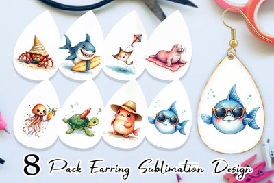 Earring UglyCute Ocean Oddities Sublimation artnoy 