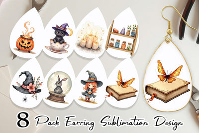 Earring Vintage Witchy Vibes Sublimation artnoy 