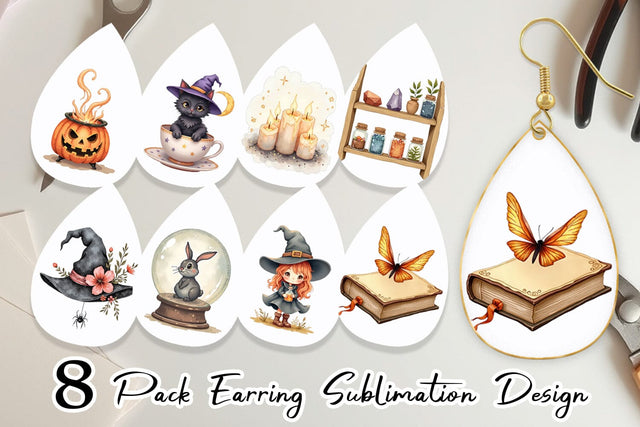 Earring Vintage Witchy Vibes Sublimation artnoy 