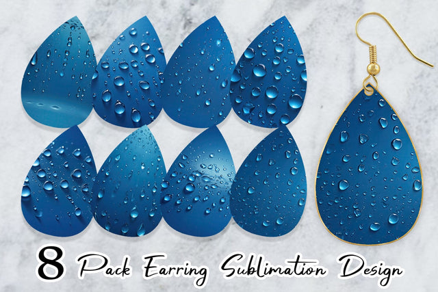 Earring Water Droplet Sublimation artnoy 