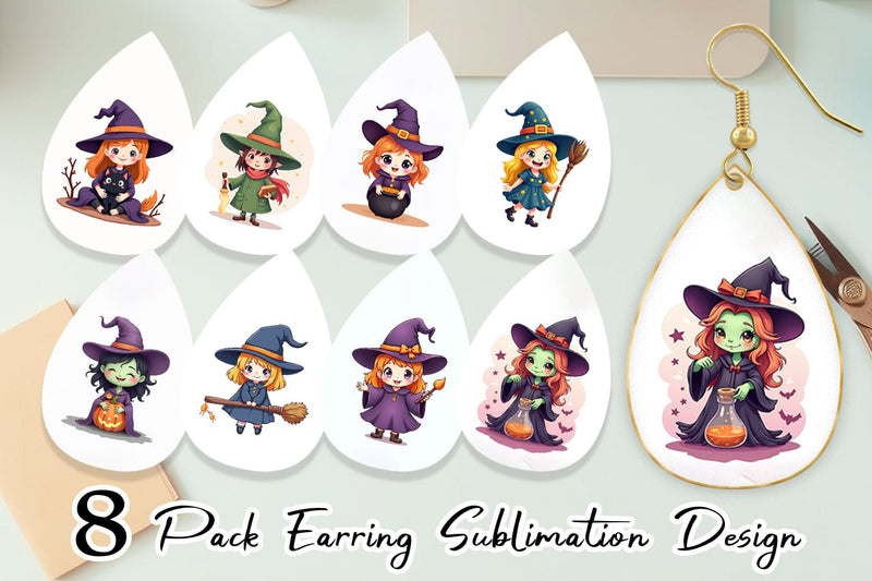 Earring Witch Vibes Sublimation artnoy 