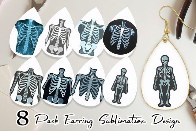 Earring X-Ray Scan Sublimation artnoy 