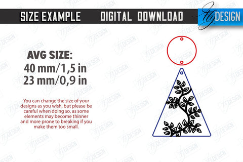 Earrings Design | Laser Acrylic & Wood Cut | Acrylic Laser Cut Jewelry | CNC File SVG Fly Design 