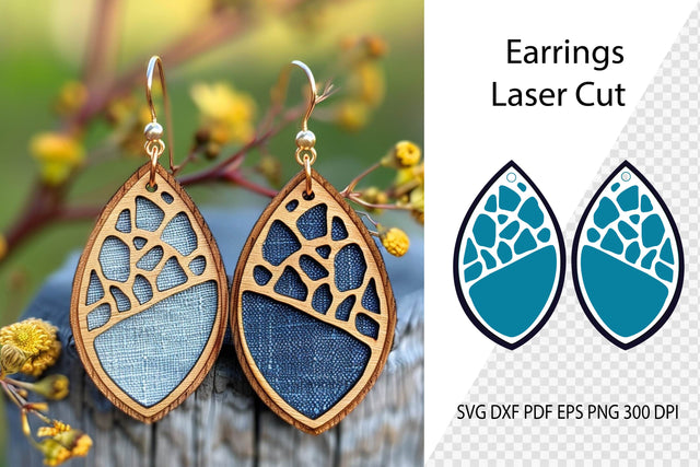 Earrings Laser Cut. Laser Cut earrings SVG. Earrings SVG. SVG Samaha Design 