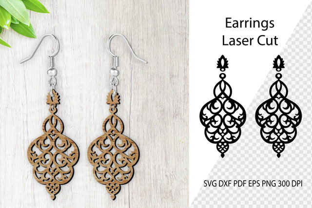 Earrings Laser Cut. Laser Cut earrings SVG. Earrings SVG. SVG Samaha Design 