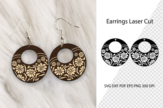 Earrings Laser Cut. Laser Cut earrings SVG. Earrings SVG. SVG Samaha Design 