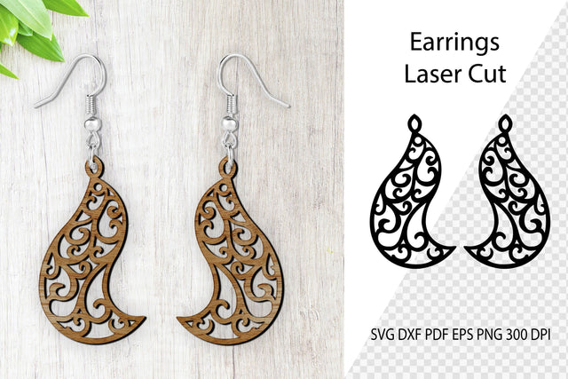 Earrings Laser Cut. Laser Cut earrings SVG. Earrings SVG. SVG Samaha Design 