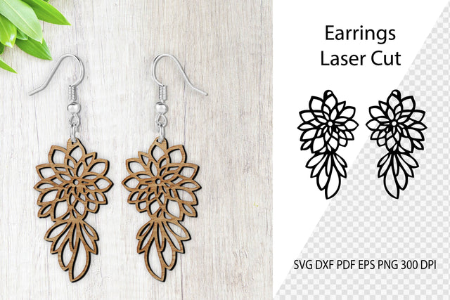 Earrings Laser Cut. Laser Cut earrings SVG. Earrings SVG. SVG Samaha Design 