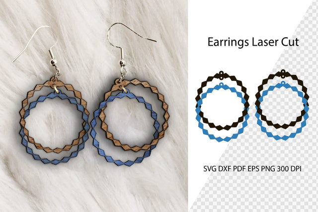 Earrings Laser Cut. Laser Cut earrings SVG. Earrings SVG. SVG Samaha Design 