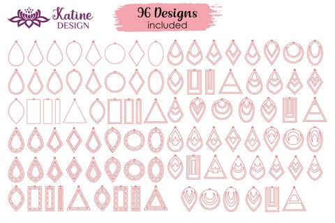Earrings SVG, Glowforge Earrings, Laser Cut Earrings, Glowforge SVG, Earrings Laser Cut, Laser Cut Files,Geometric Earrings, Earrings Bundle, Earrings Template, Jewelry SVG. Laser Cut File for Glowforge and Laser Cutting Machines SVG KatineDesign 