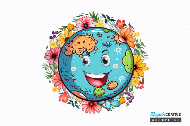 Earth day clipart Sublimation Design Sublimation Regulrcrative 