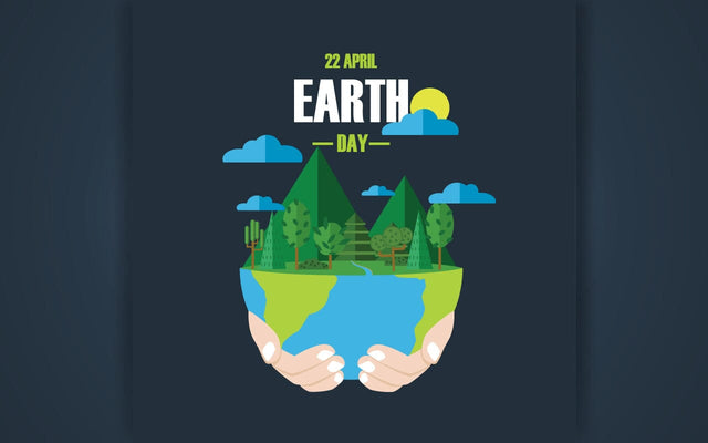 Earth day concept. Human hands holding floating globe in space. Save our planet. Flat style vector isolated illustration. SVG naemmiah021 