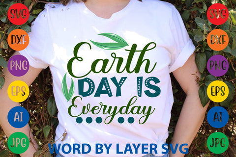 Earth Day Is Everyday SVG DESIGN SVG Rafiqul20606 