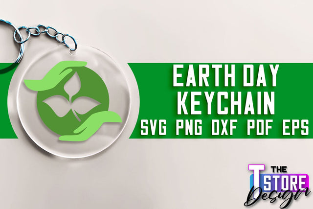 Earth Day Keychain SVG Design | Earth SVG Quotes | Keychain Design SVG The T Store Design 