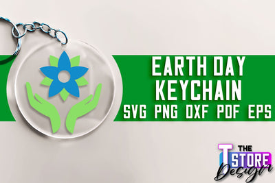 Earth Day Keychain SVG Design | Earth SVG Quotes | Keychain Design SVG The T Store Design 