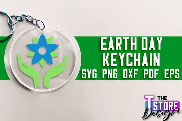 Earth Day Keychain SVG Design | Earth SVG Quotes | Keychain Design SVG The T Store Design 