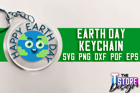 Earth Day Keychain SVG Design | Earth SVG Quotes | Keychain Design SVG The T Store Design 