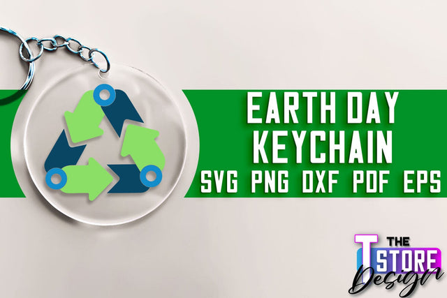 Earth Day Keychain SVG Design | Earth SVG Quotes | Keychain Design SVG The T Store Design 