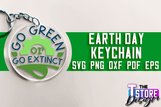 Earth Day Keychain SVG Design | Earth SVG Quotes | Keychain Design SVG The T Store Design 