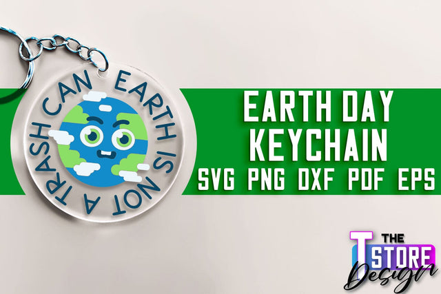 Earth Day Keychain SVG Design | Earth SVG Quotes | Keychain Design SVG The T Store Design 