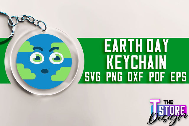 Earth Day Keychain SVG Design | Earth SVG Quotes | Keychain Design SVG The T Store Design 