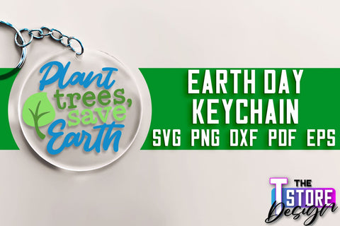 Earth Day Keychain SVG Design | Earth SVG Quotes | Keychain Design SVG The T Store Design 