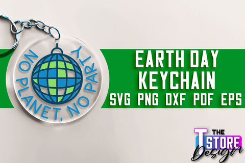Earth Day Keychain SVG Design | Earth SVG Quotes | Keychain Design SVG The T Store Design 