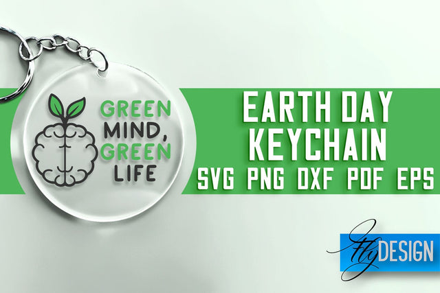 Earth Day Keychain SVG | Earth Day SVG Quotes | SVG File SVG Fly Design 