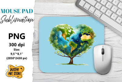 Earth Day mouse pad sublimation. Sublimation Yustaf Art Store 