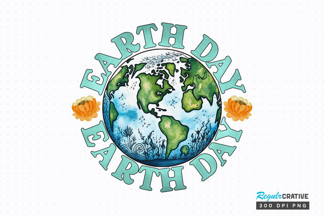 Earth day Sublimation Design Sublimation Regulrcrative 
